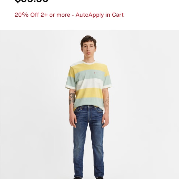 Levi's Heren 512™ Slim Taper Jeans 28833 0850 30 27   Vergelijk prijzen
